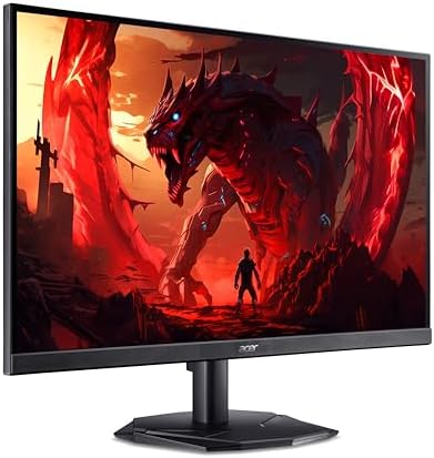 Acer Nitro KG272 X1, écran gamer 27 pouces Full HD IPS 200 Hz, vue de trois quarts