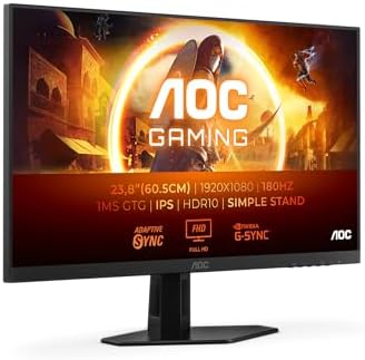 AOC Gaming 24G4XED, écran gamer 24 pouces Full HD Fast IPS 180 Hz de face en jeu