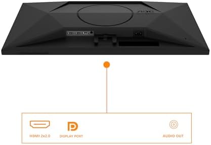 Connectique de l'écran gamer AOC 27G4XED : 2x HDMI 2.0, DisplayPort 1.4 et sortie casque