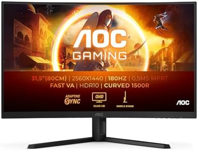 AOC Gaming CQ32G4VE, écran gamer 32 pouces QHD VA incurvé 180 Hz