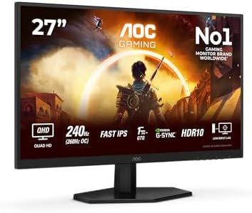 AOC Gaming Q27G42ZE, écran gamer 27 pouces QHD Fast IPS aux couleurs vives