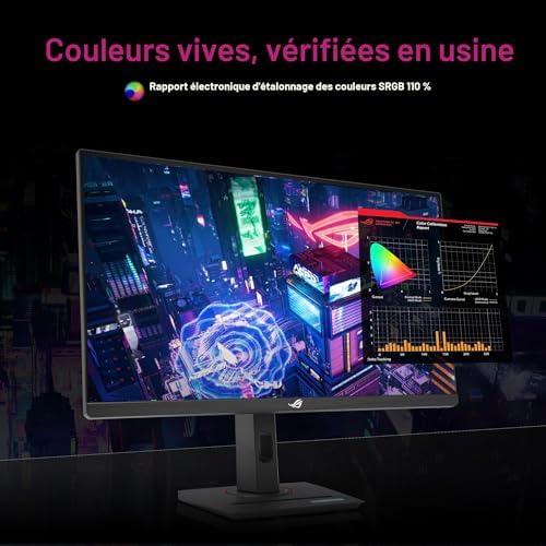 ASUS ROG Strix XG279CNS, écran gamer 27 pouces Full HD Fast IPS 380 Hz avec rapport d'étalonnage d'usine sRGB