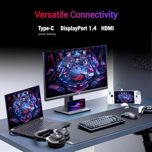 Connectique de l'écran gamer ASUS ROG Strix XG279CNS : USB-C DP Alt Mode, DisplayPort 1.4 et HDMI 2.1