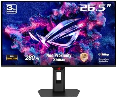 ASUS ROG Strix XG27ACDMS, écran gamer 27 pouces QHD QD-OLED 280 Hz, image et couleurs