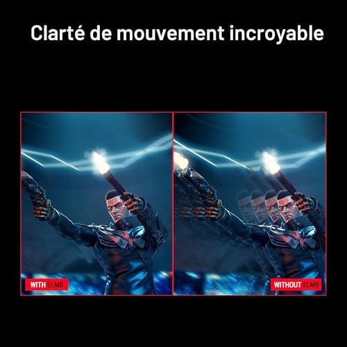 Connectique de l'écran gamer ASUS XG27AQDMES : deux HDMI 2.1 et DisplayPort 1.4