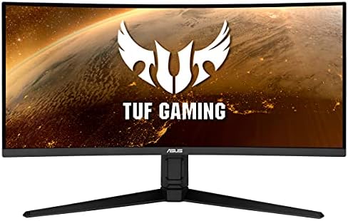 ASUS TUF Gaming VG34VQL1B, écran gamer 34 pouces UWQHD VA incurvé 1500R 165 Hz, vue de face