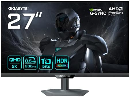 Gigabyte G27Q2, écran gamer 27 pouces QHD 200 Hz allumé en jeu
