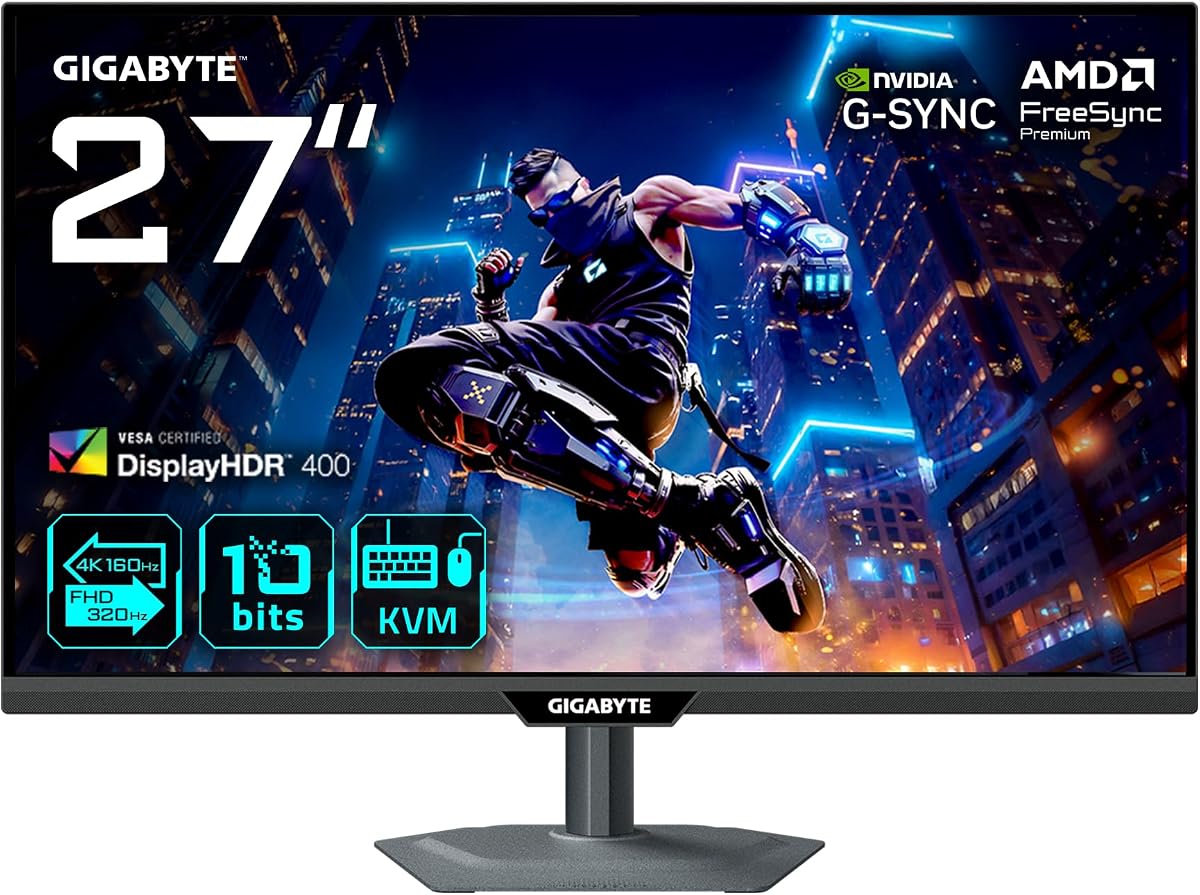 Gigabyte M27UP 27" 4K 160Hz Dual-Mode