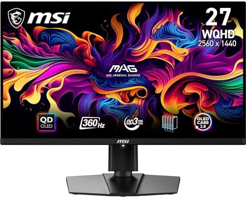 MSI MAG 271QPX QD-OLED, écran gamer 26,5 pouces QHD 360 Hz