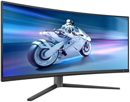 Philips Evnia 34M2C6500, écran gamer 34 pouces UWQHD QD-OLED incurvé de face