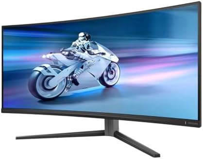 Design et Ambiglow de l'écran gamer Philips Evnia 34M2C6500