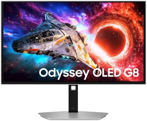 Samsung Odyssey OLED G8 G80SH, ecran gamer 27 pouces 4K QD-OLED 240 Hz de face