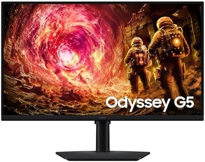 Samsung Odyssey G5 G50F, écran gamer 27 pouces QHD Fast IPS 180 Hz, dalle allumée