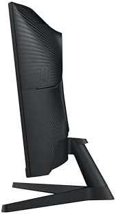 Connectique et pied de l'écran gamer Samsung Odyssey G5 G55C (DisplayPort, HDMI, inclinaison)