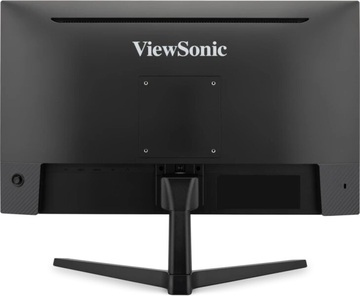 Dos de l'écran gamer ViewSonic VX24G1-HD avec fixation VESA 100 et pied inclinable