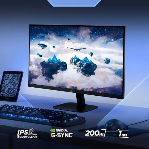 ViewSonic VX2757-2K-PRO écran gamer 27 pouces posé sur un bureau, bordures fines et pied inclinable