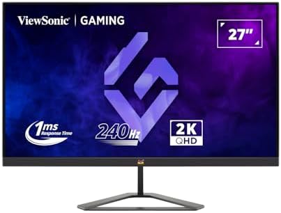 ViewSonic VX2758A-2K-PRO-3, écran gamer 27 pouces QHD IPS 240 Hz vu de face